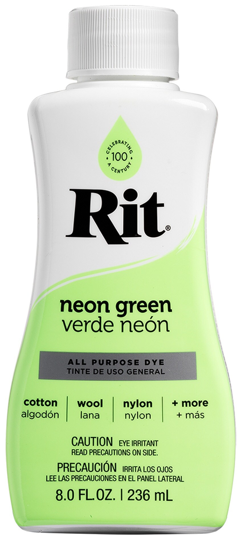 Rit Neon Green Liquid Dye - 8oz - Fluorescent Paint - Dye & Paint - Notions