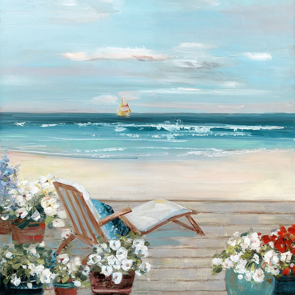 Beach House View Poster Print by Sally Swatland - Item # VARPDX41635