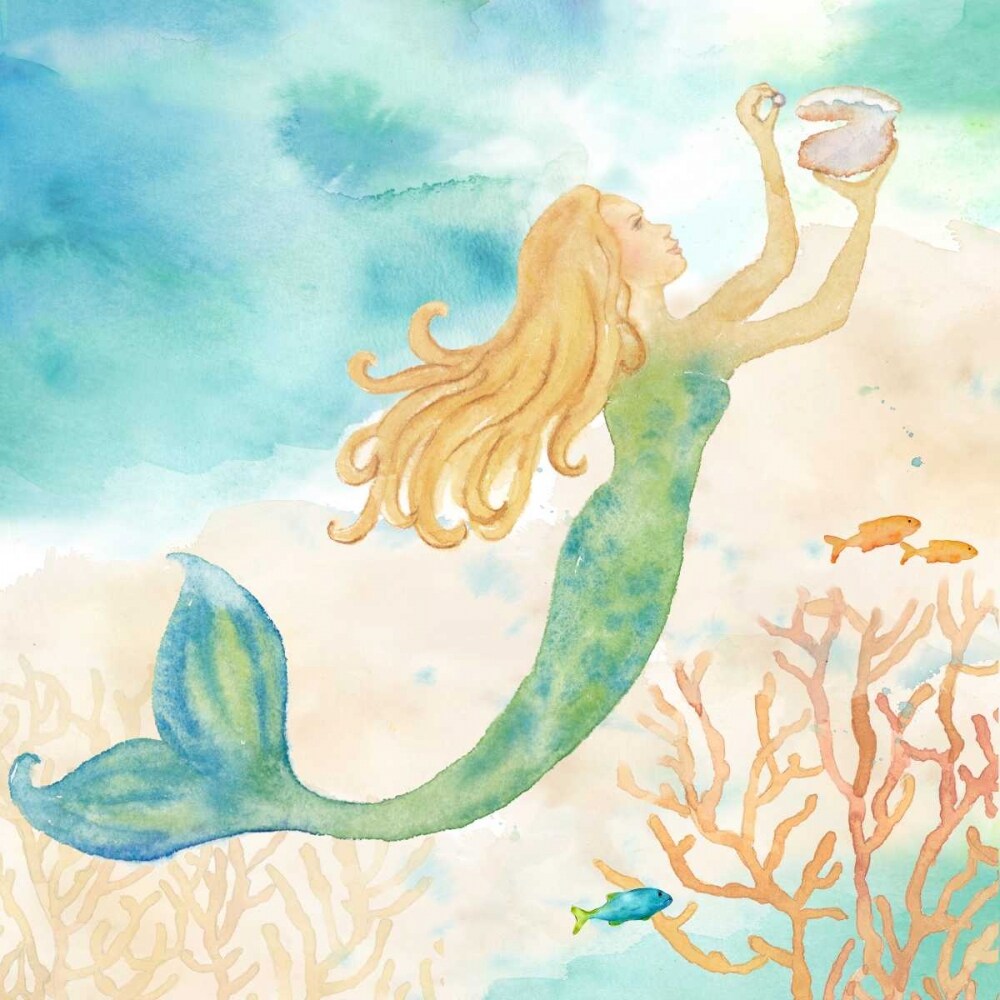 Sea Splash Mermaid I Poster Print by Cynthia Coulter - Item # VARPDXRB11997CC
