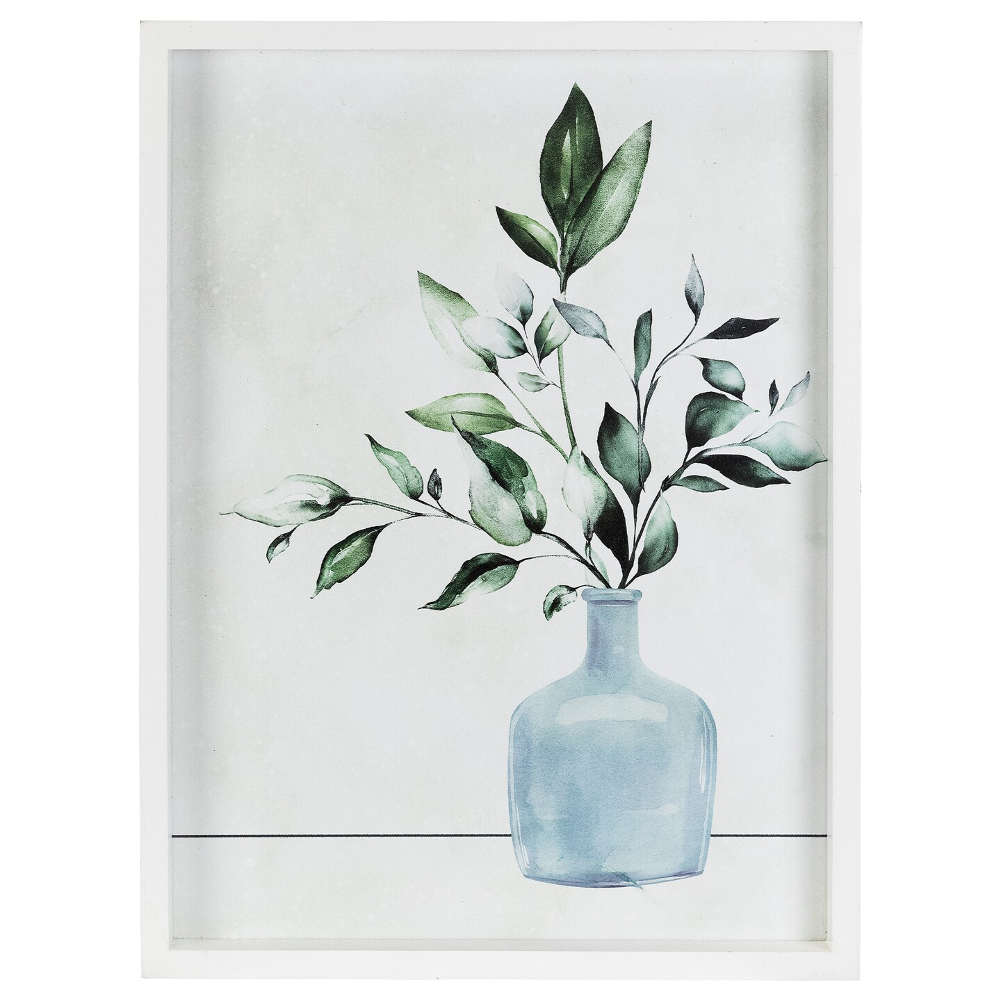 Northlight Greenery with Vase Wooden Framed Wall Art - 15.5" x 12"
