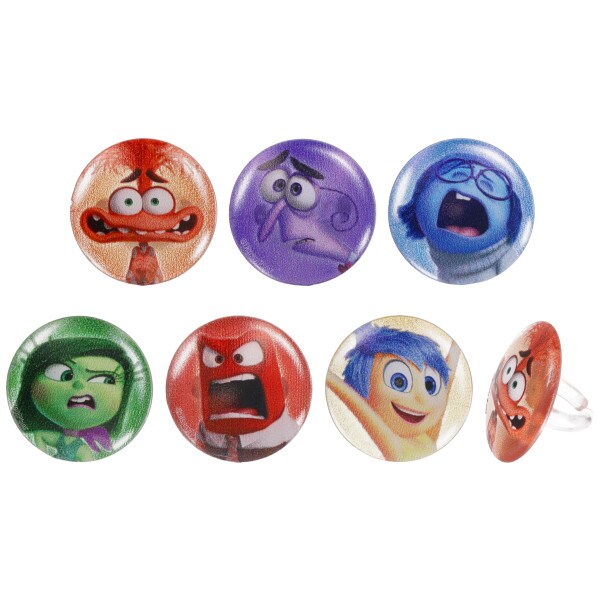 Disney and Pixar&#x27;s Inside Out 2 Bursts of Emotion! Cupcake Rings 24ct