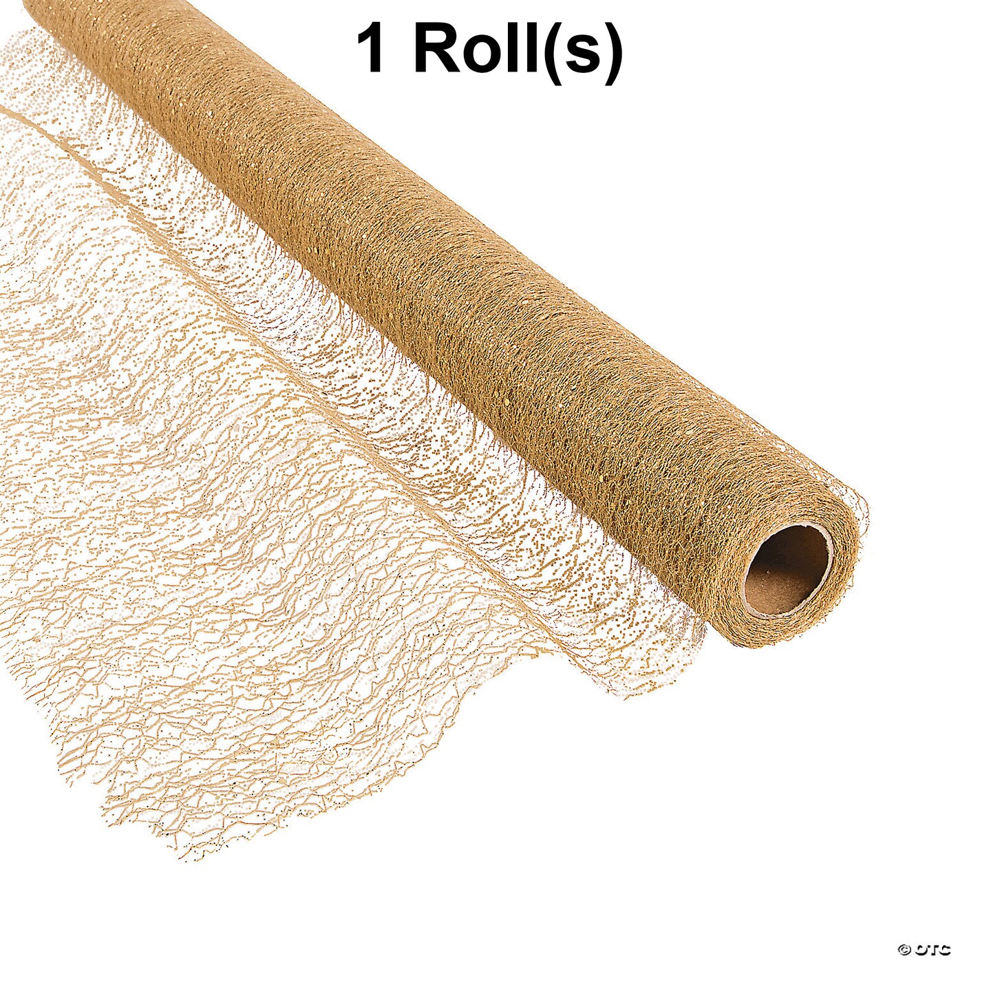 Gold Glitter Fabric Roll