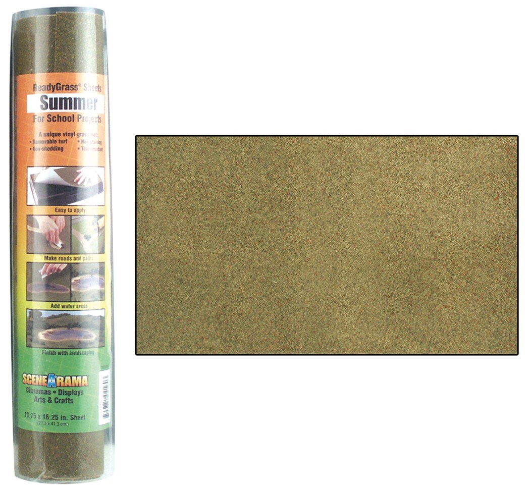 Woodland Scenics Scene-A-Rama ReadyGrass Sheet, Summer Grass