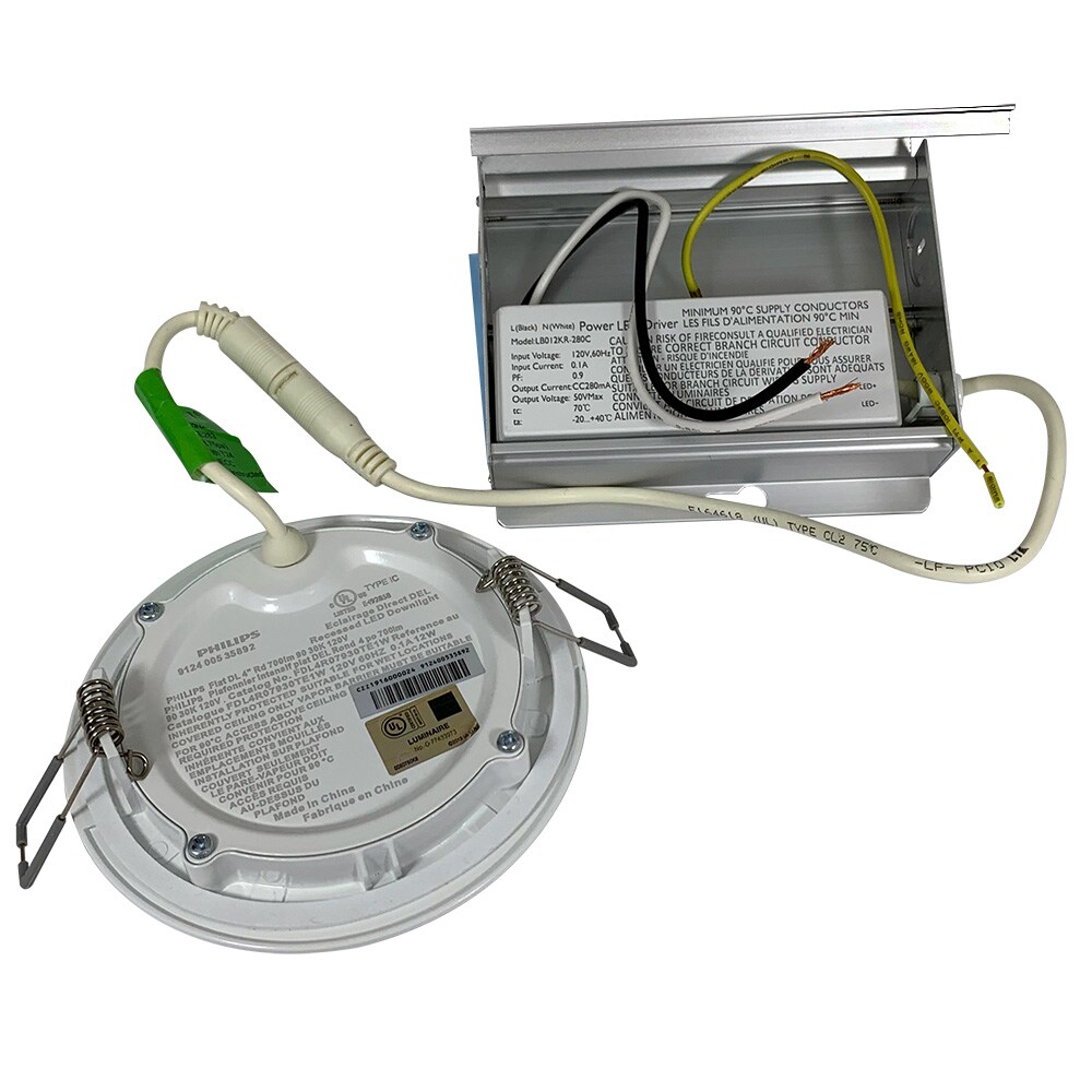 Philips 4" LED Low Profile Round Downlight 700LM 3000K 90CRI Dimmable - 65w equiv