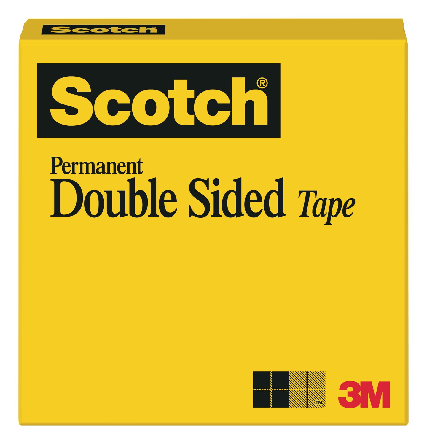 3M #665 Scotch Double-Coated Tape, 1/2&#x22; x 36 yds.