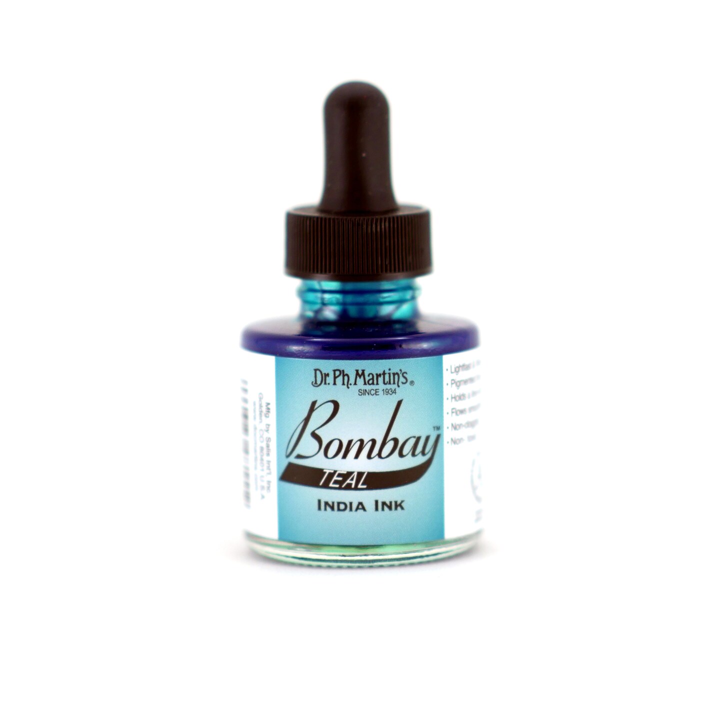 Dr. Ph. Martin&#x27;s Bombay India Ink, 1 oz., Teal