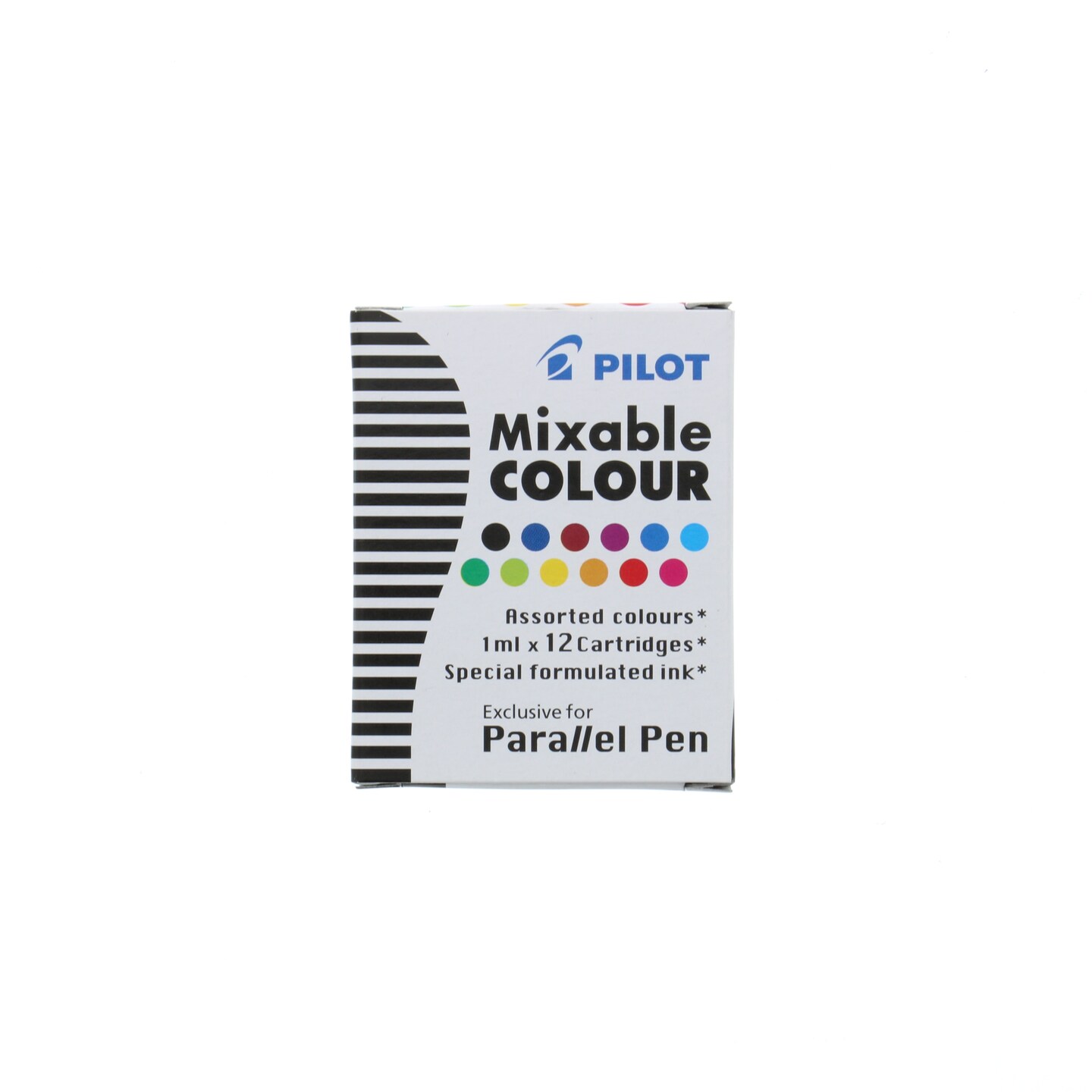 Pilot Parallel Pen Ink Refill Set, 12-Colors