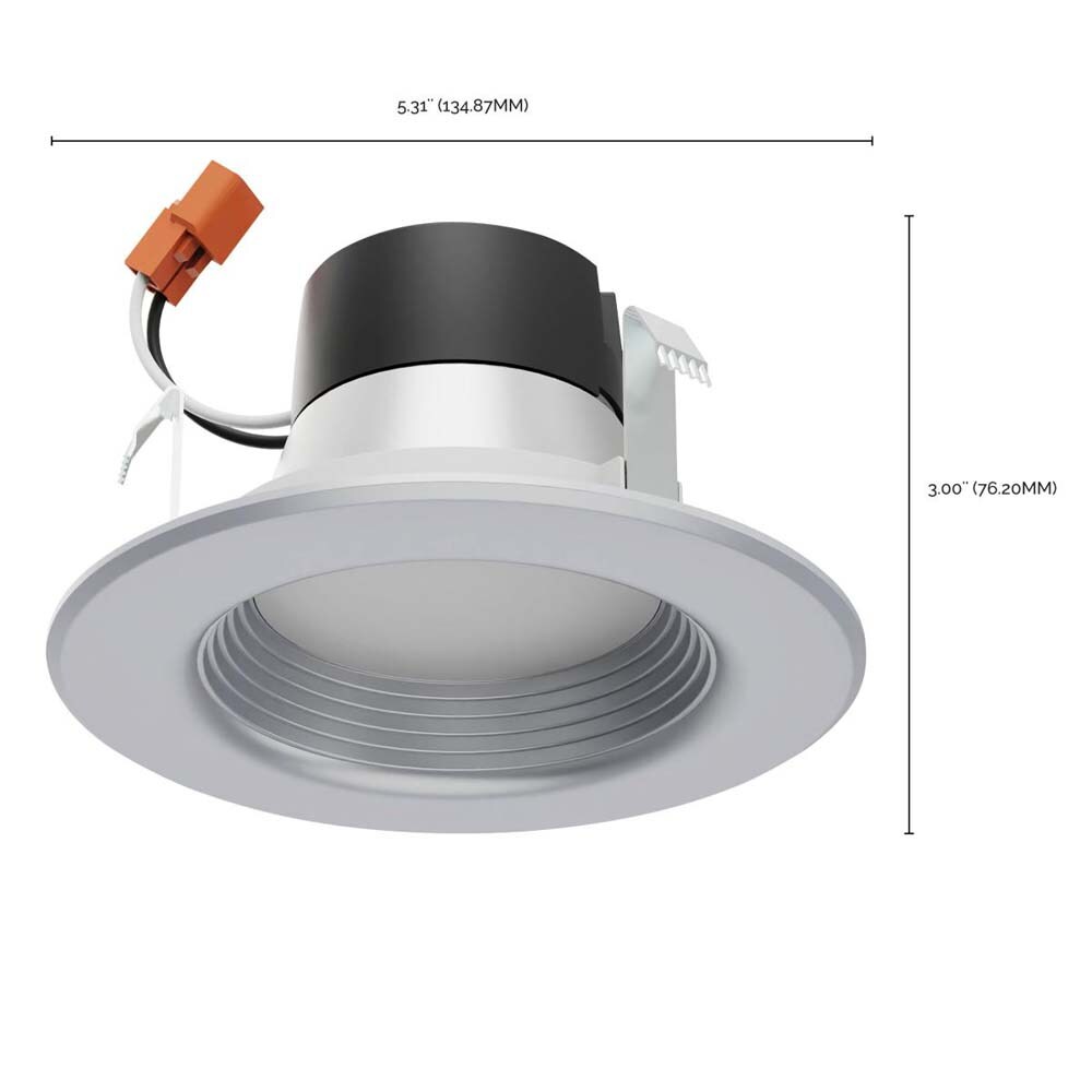 Satco 4 in 7w LED Downlight Retrofit Brushed Nickel Finish Tunable 120v Dimmable