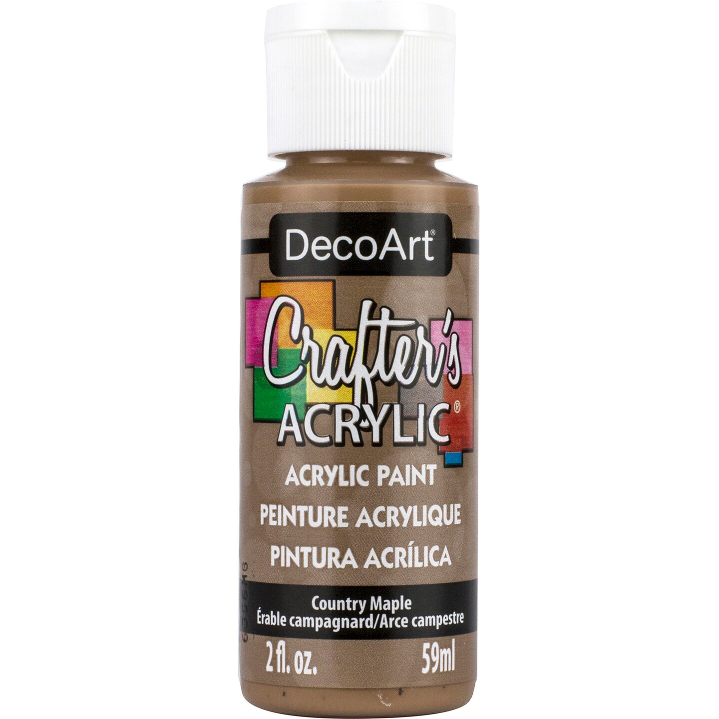 DecoArt Crafter&#x27;s Acrylic Paint, 2 oz., Country Maple