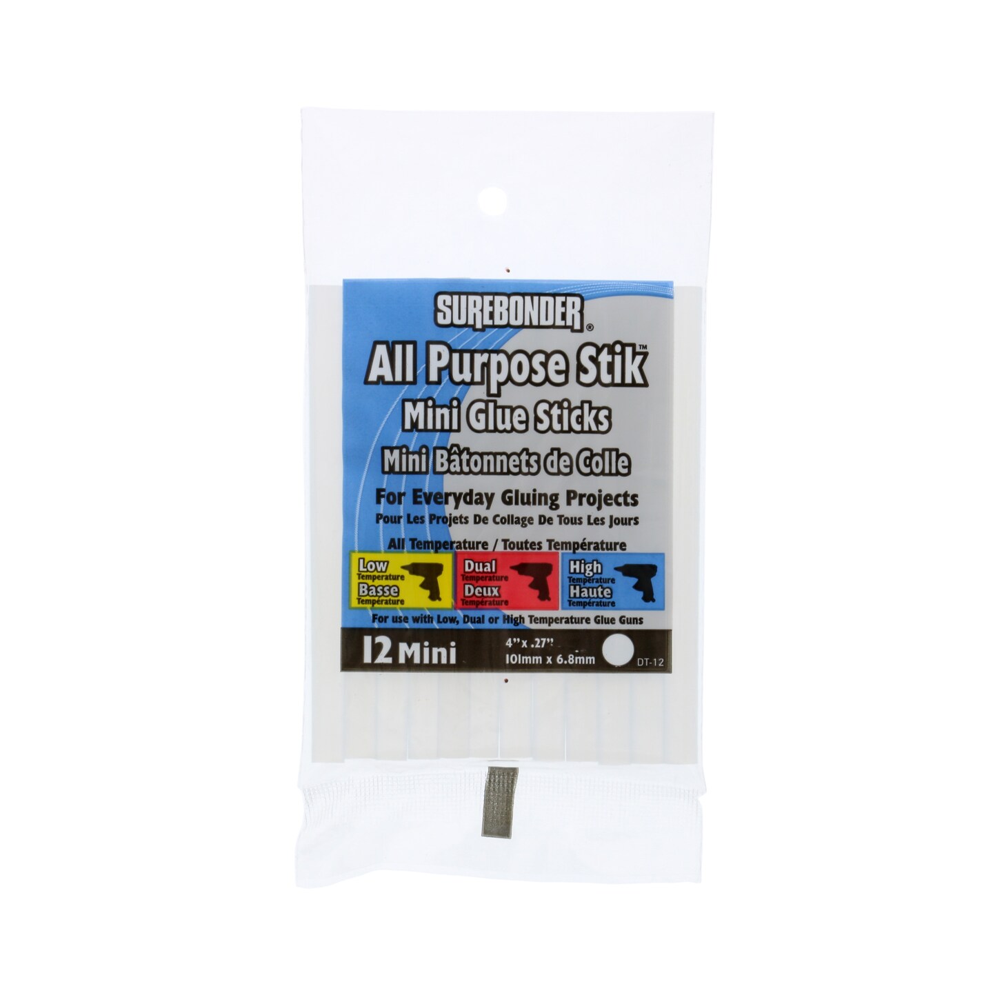 FPC Corporation All Temperature Glue Sticks, Mini Diameter, 4", 12/Pkg.