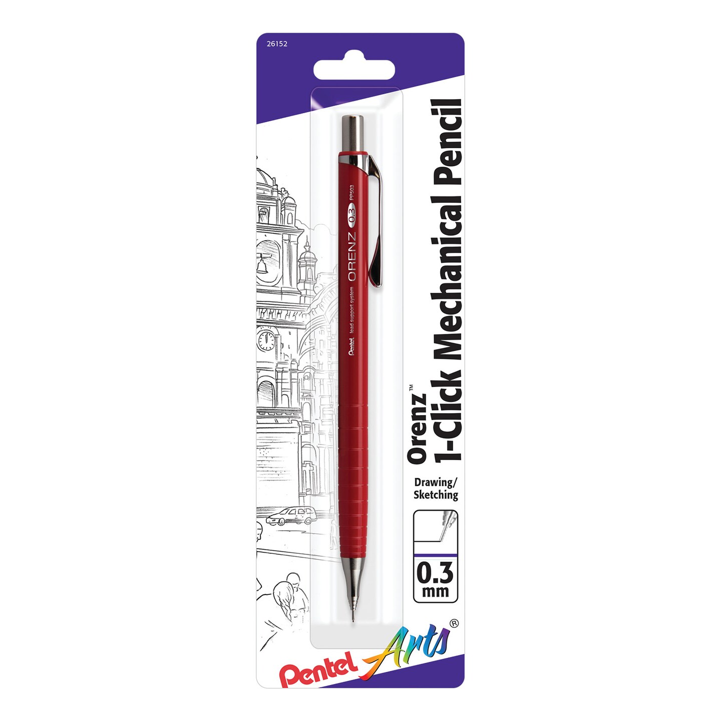Pentel Orenz Mechanical Pencil, .3mm