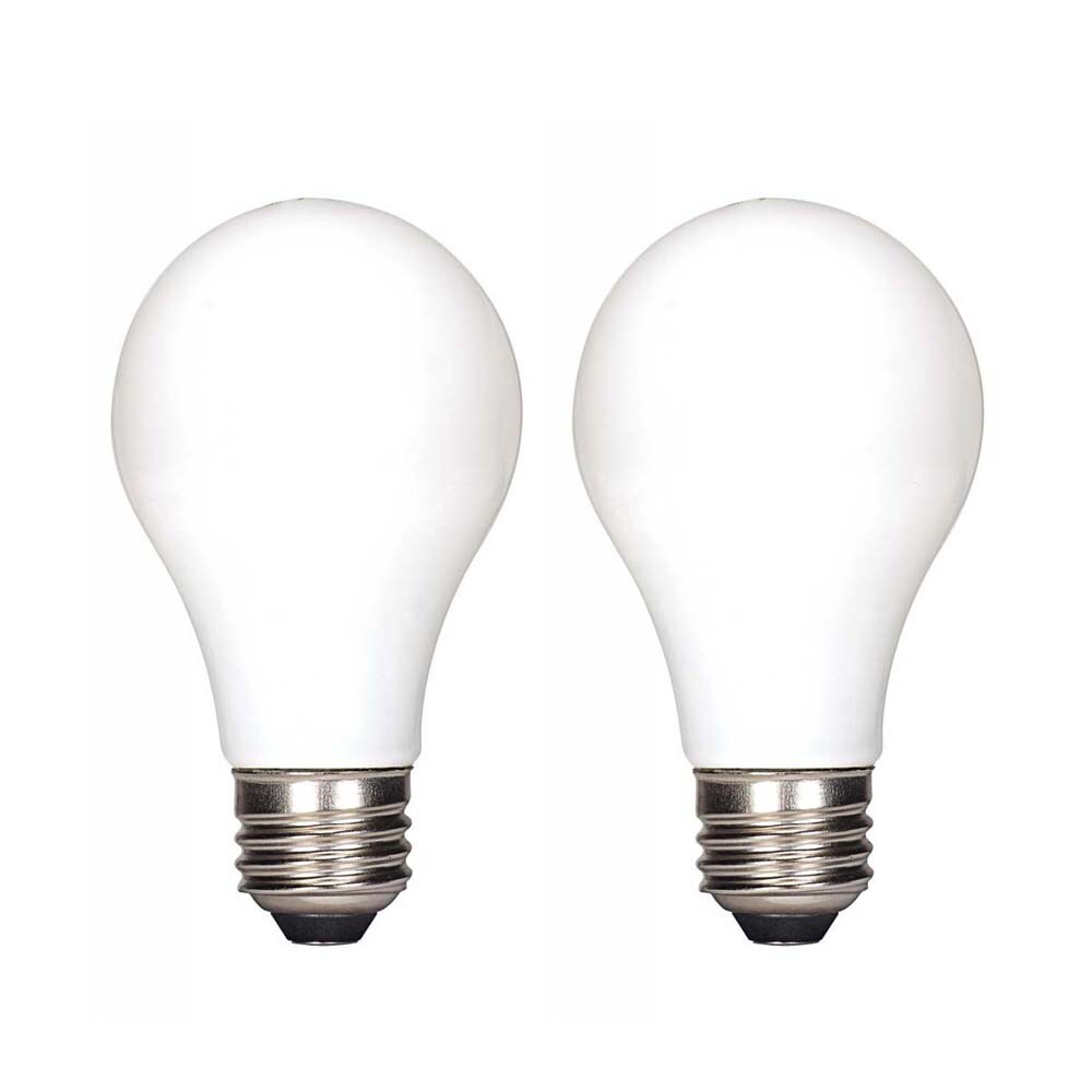 2Pk - Satco 5w 120v A15 LED White E26 Medium Base 450 Lumens 2700k
