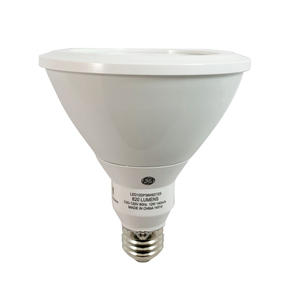 6PK - GE 12w PAR38 Dimmable LED Narrow Flood 25 Warm White 2700k Low Glare Light Bulb