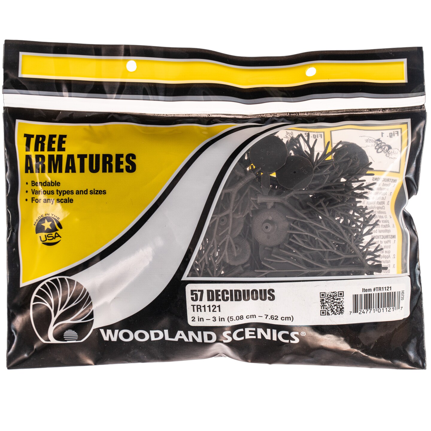 Woodland Scenics 2&#x22; to 3&#x22; Deciduous Tree Armatures