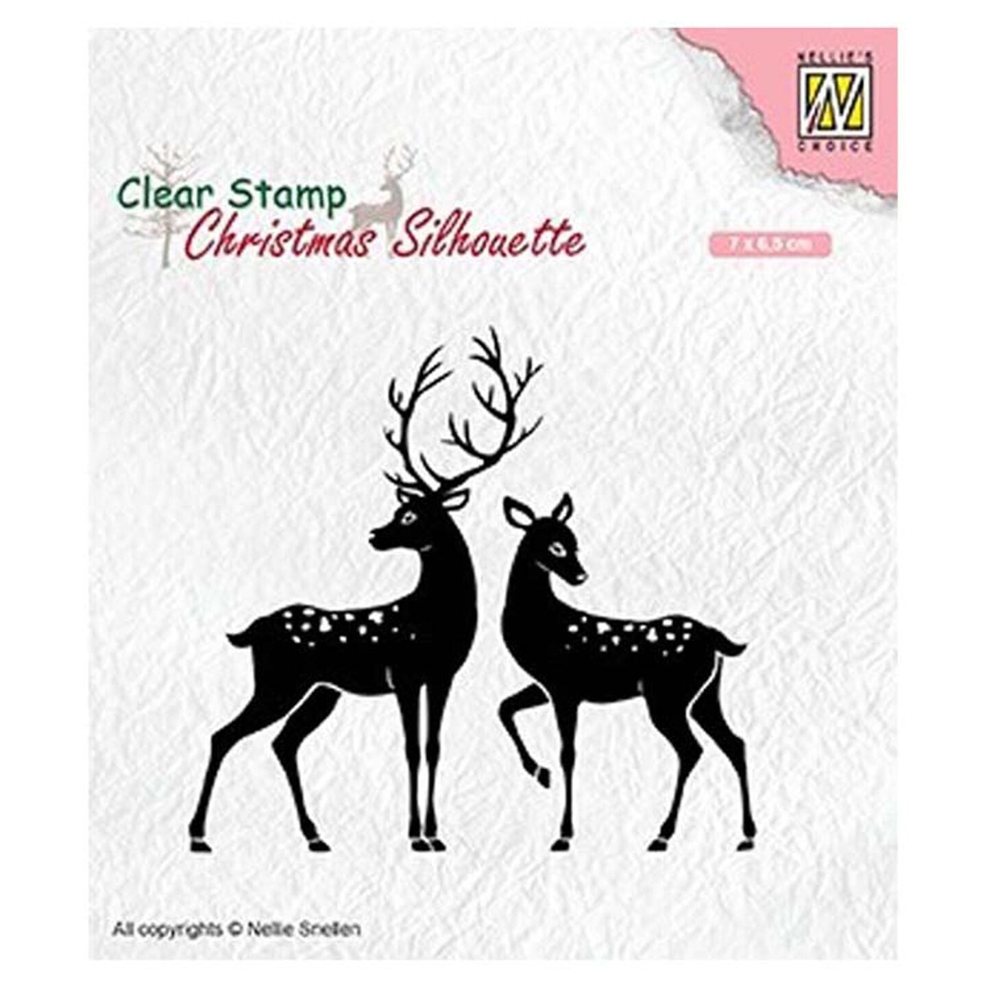 Nellie&#x27;s Choice  Clear Stamp Christmas Silhouette Deer