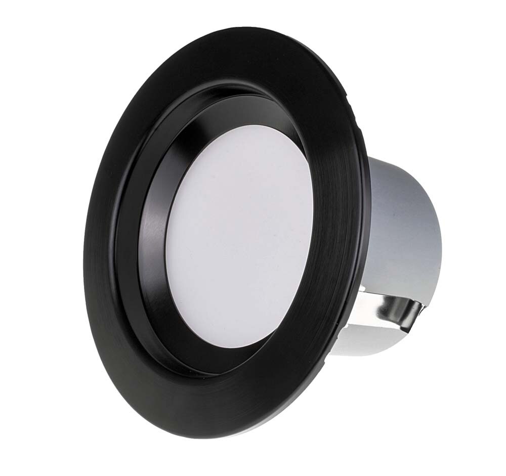 NICOR 4in. LED Downlight 644Lm 2700K in Black Round Recessed Light