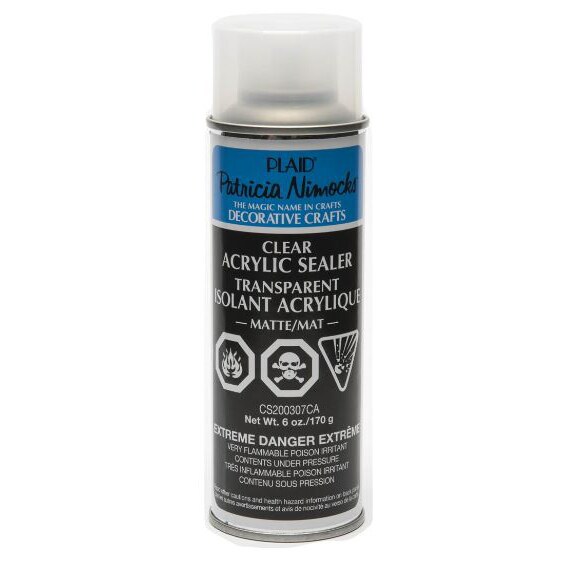 Plaid Patricia Nimock' s Clear Acrylic Spray Sealer, Matte, 6 oz.