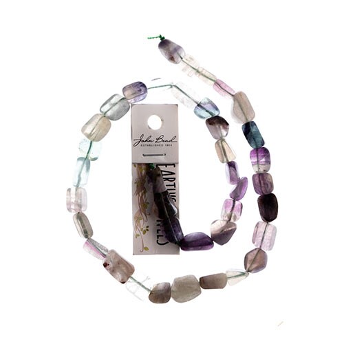 Earth's Jewel Semi-Precious 16" Fluorite Irregular Natural Bead Strand