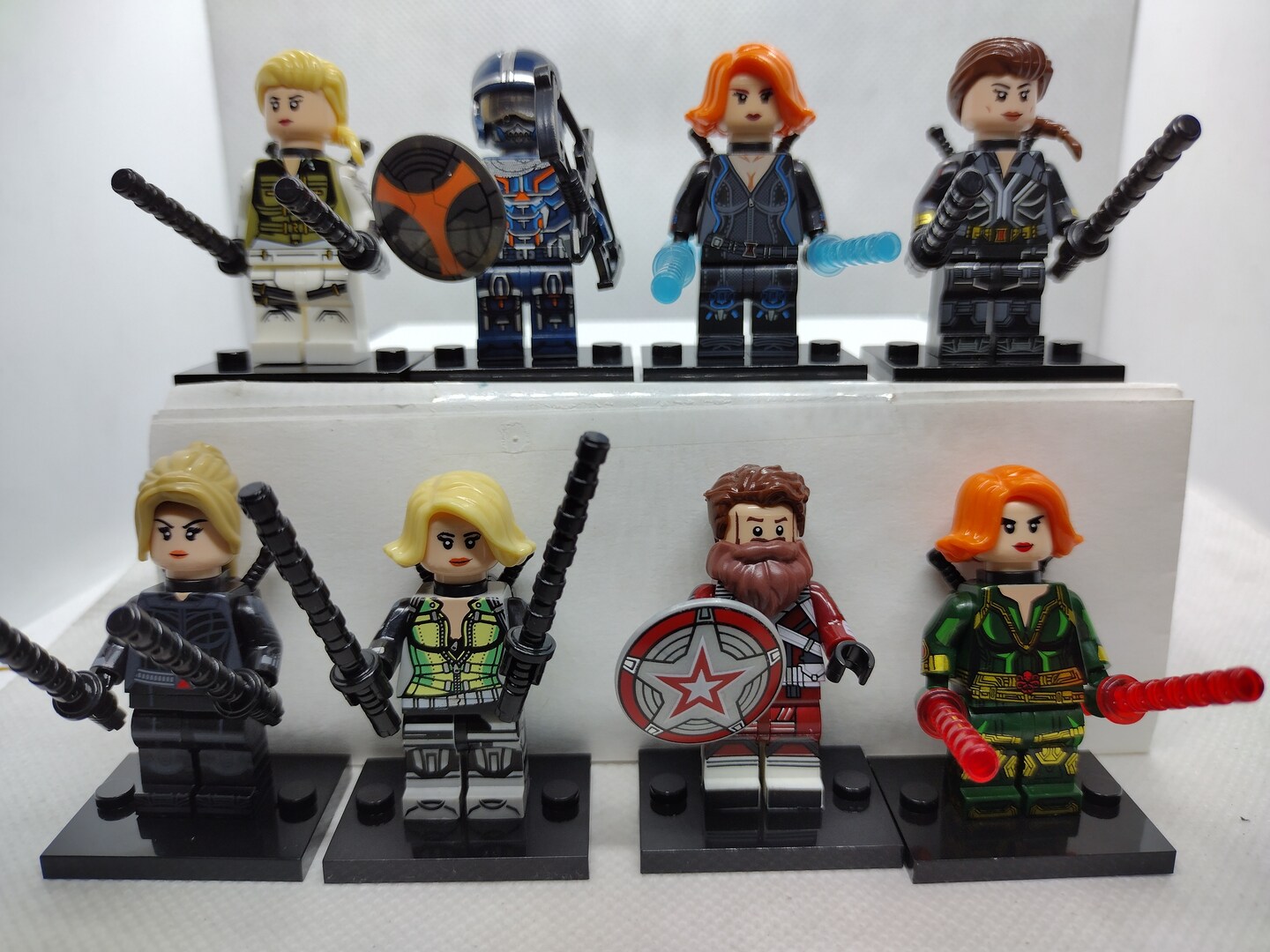 Black Widow Movie set of 8 figures MakerPlace by Michaels