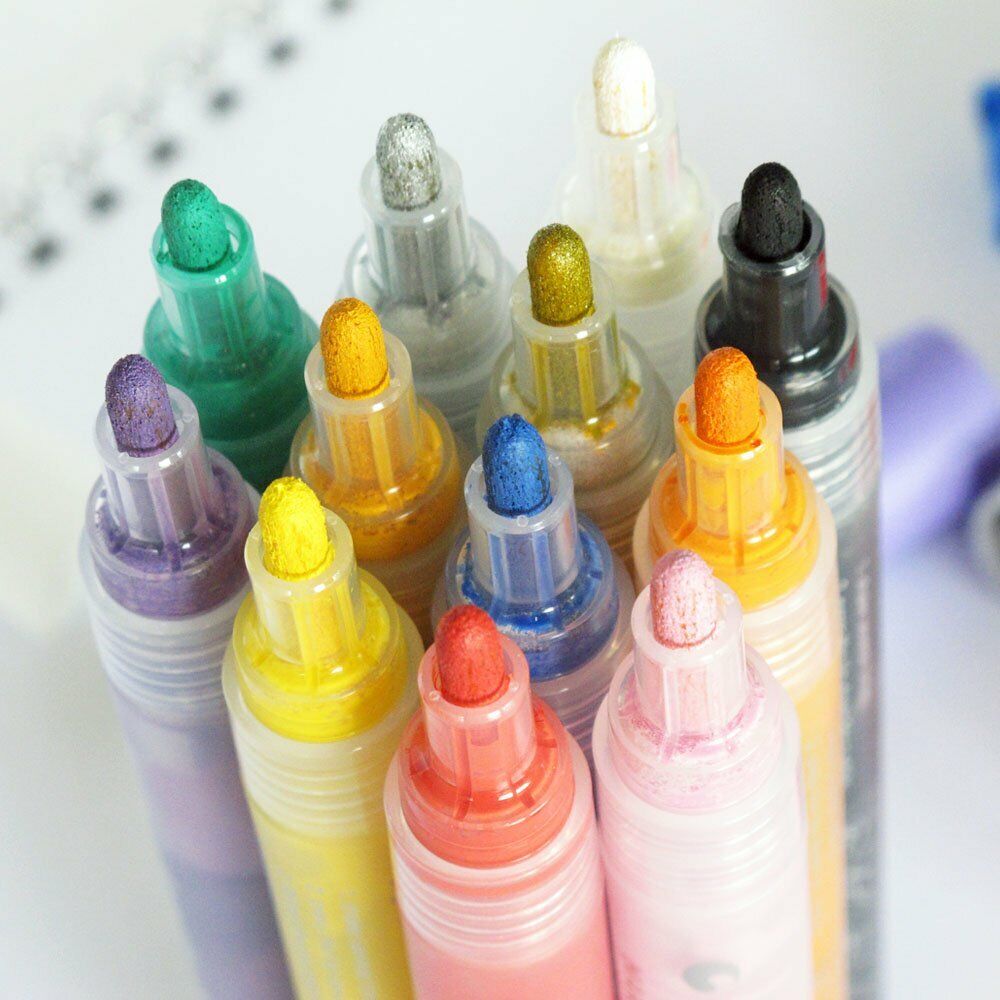 SanchezService Non Toxic Acrylic Markers Paint Pens Set