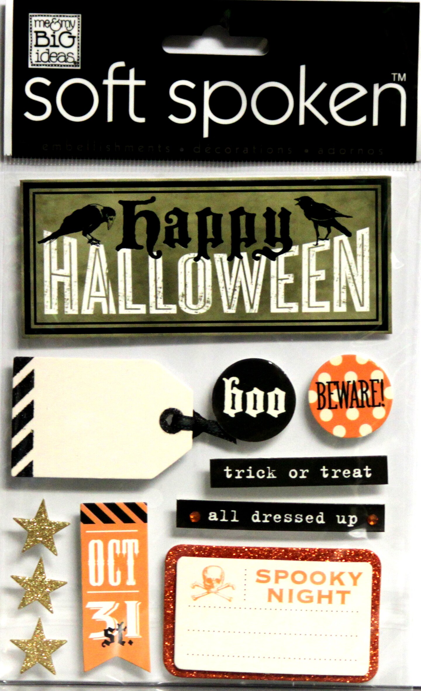 Me &#x26; My Big Ideas Soft Spoken Happy Halloween Dimensional Stickers