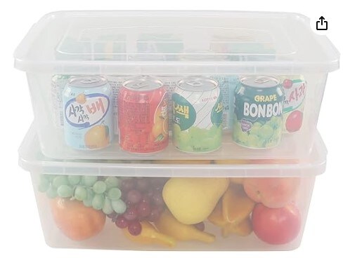 16 Quart Clear Storage Bin with Lid, Shoe Box, and 2 Plastic Latch Boxes