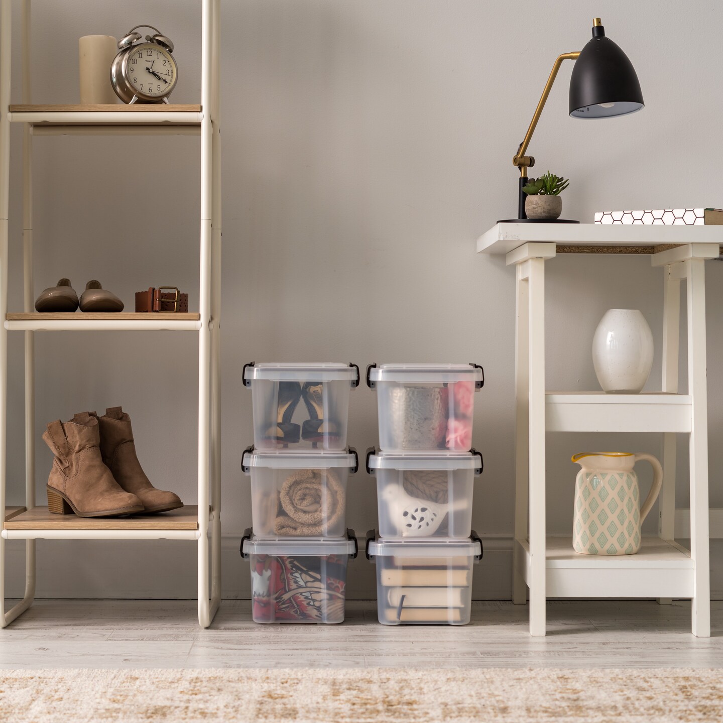 IRIS USA 6.5/19/36qt WEATHERPRO Airtight Plastic Storage Bins with Lids and Seal and Secure Latching Buckles