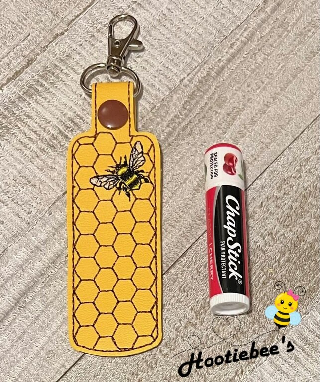 Honeycomb Bee Hand Sanitizer Holder and or Lip Balm Holder