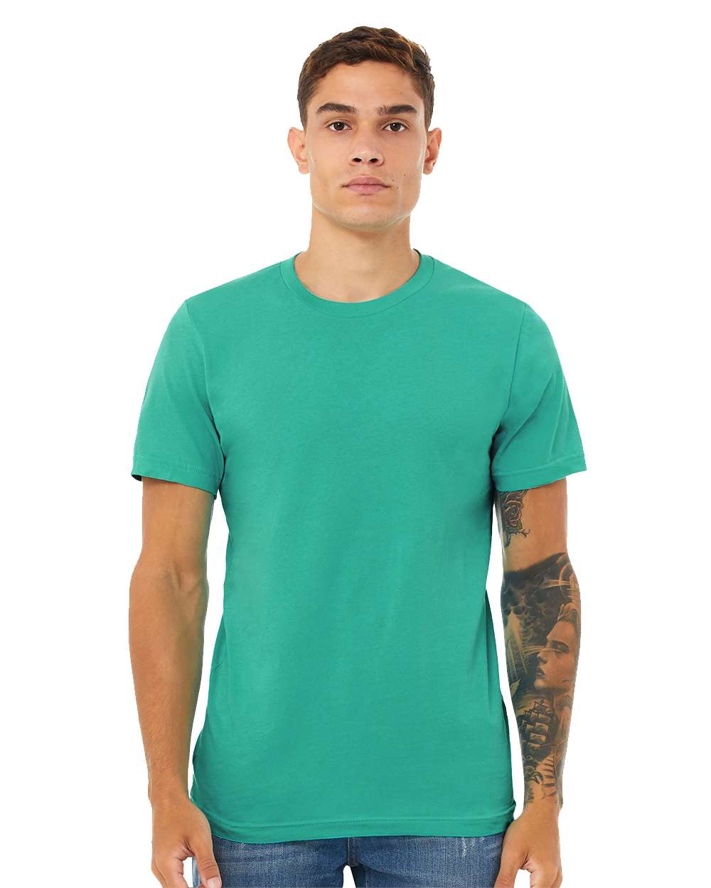 BELLA + CANVAS Jersey T-Shirt with the Style Number 3001 and Made With ...
