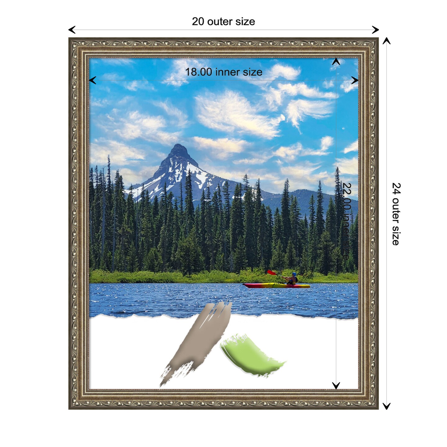 Parisian Silver Wood Picture Frame