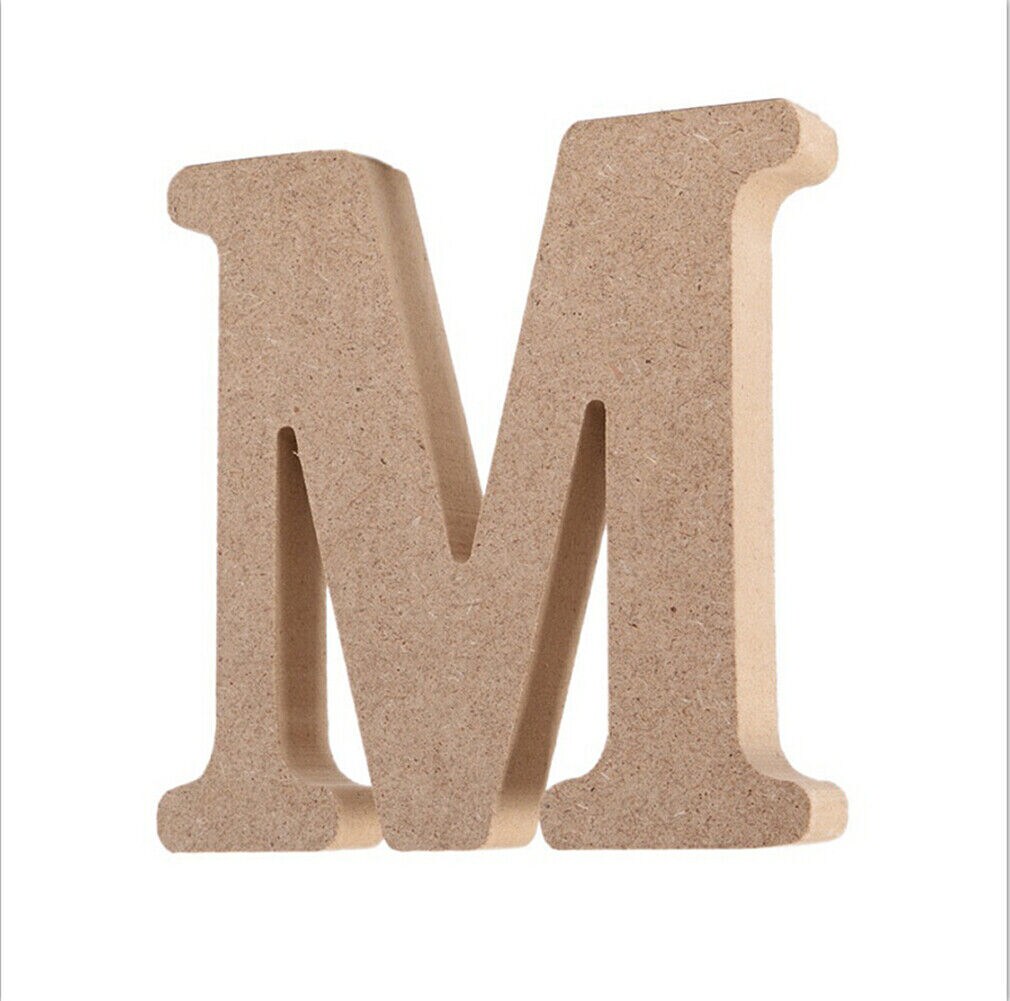 Kitcheniva 3.93&#x22; A-Z Wooden Letters Alphabet Self Standing DIY Craft