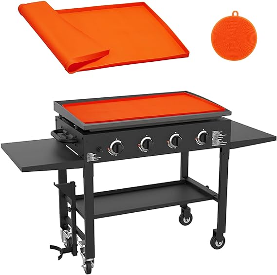 SJSJsuit Heavy Duty Silicone Griddle Cover Mat for Blackstone-36 inch