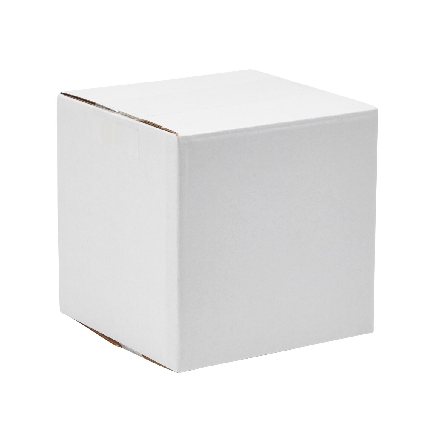25 Pack White Corrugated Shipping Boxes for Mailing Packages, Cardboard Packaging Mailers for Small Business, Gifts, Small Item Storage for Christmas Ornaments (5 x 5 x 5 Inches)