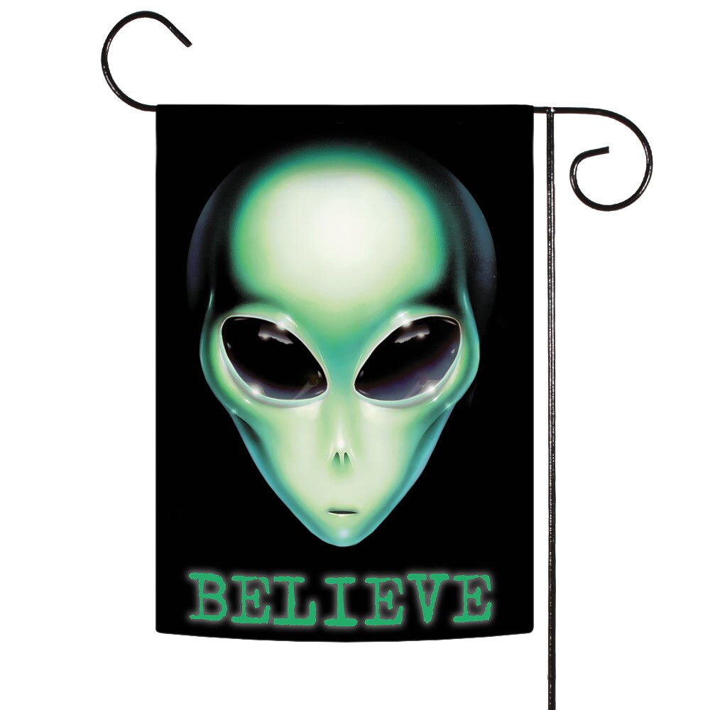 Believe Alien Decorative Ufo Flag