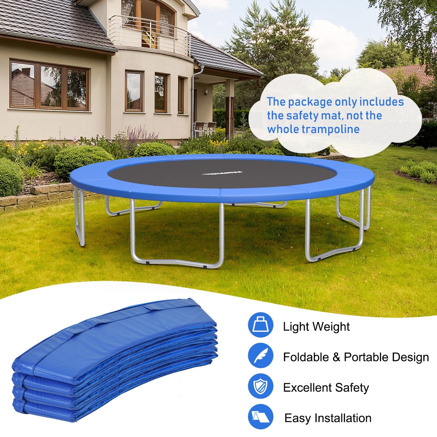 Universal Spring Cover Trampoline Replacement Safety Pad