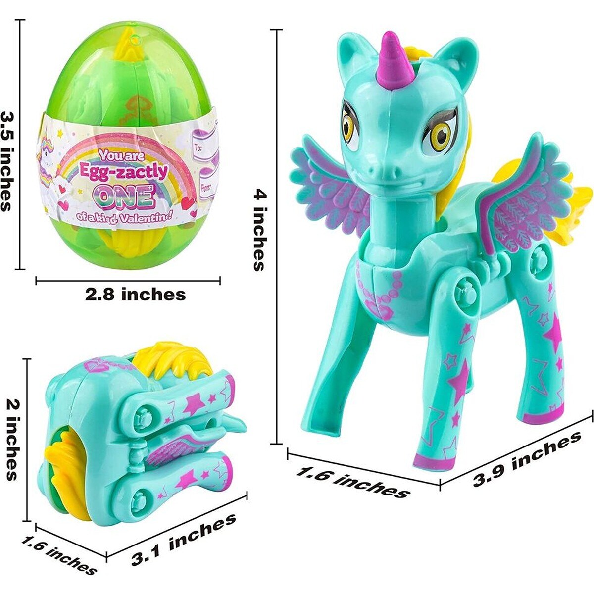 Transforming Unicorn Toys in Egg for Valentine&#x27;s Gift