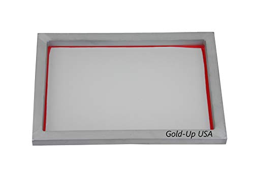 Aluminum Screen Printing Screens, Size 9 x 14 Inch Pre-stretched Silk Screen Frame (110 White Mesh)