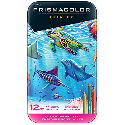 SHLEEE POLISH5本セット Premier Colored Pencils, Soft Core, Under the Sea Set, 12 Count