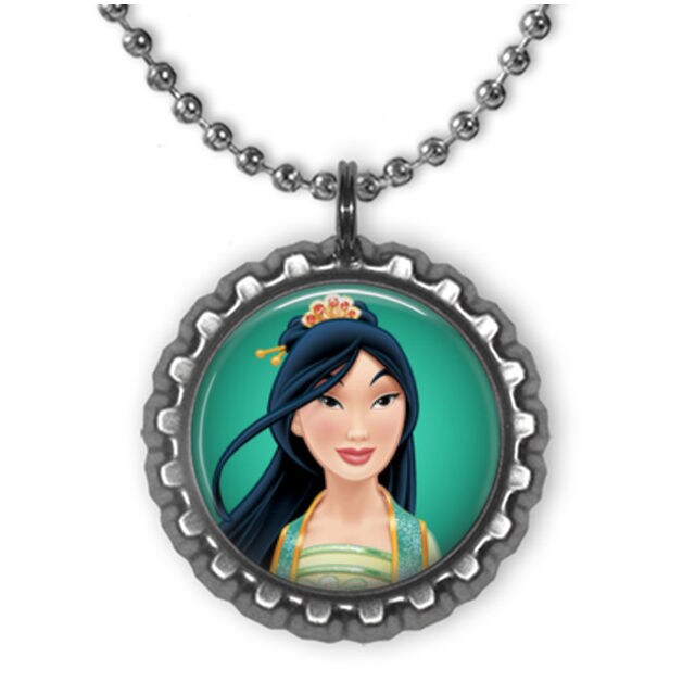 Enchanted Disney Fine Jewelry Rhodolite Garnet (1/20 ct. t.w.) & Diamond  (1/6 ct. t.w.) Mulan Flower Pendant Necklace in Sterling Silver & 14k Rose  Go | CoolSprings Galleria