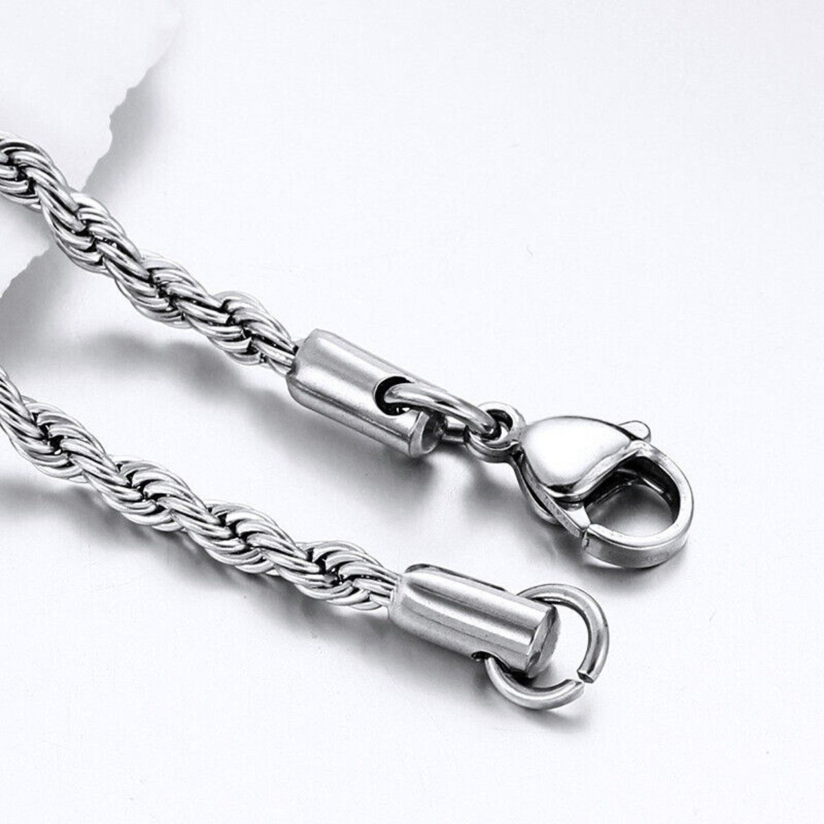 2x55 cm Stainless Steel Rope Chains Necklace