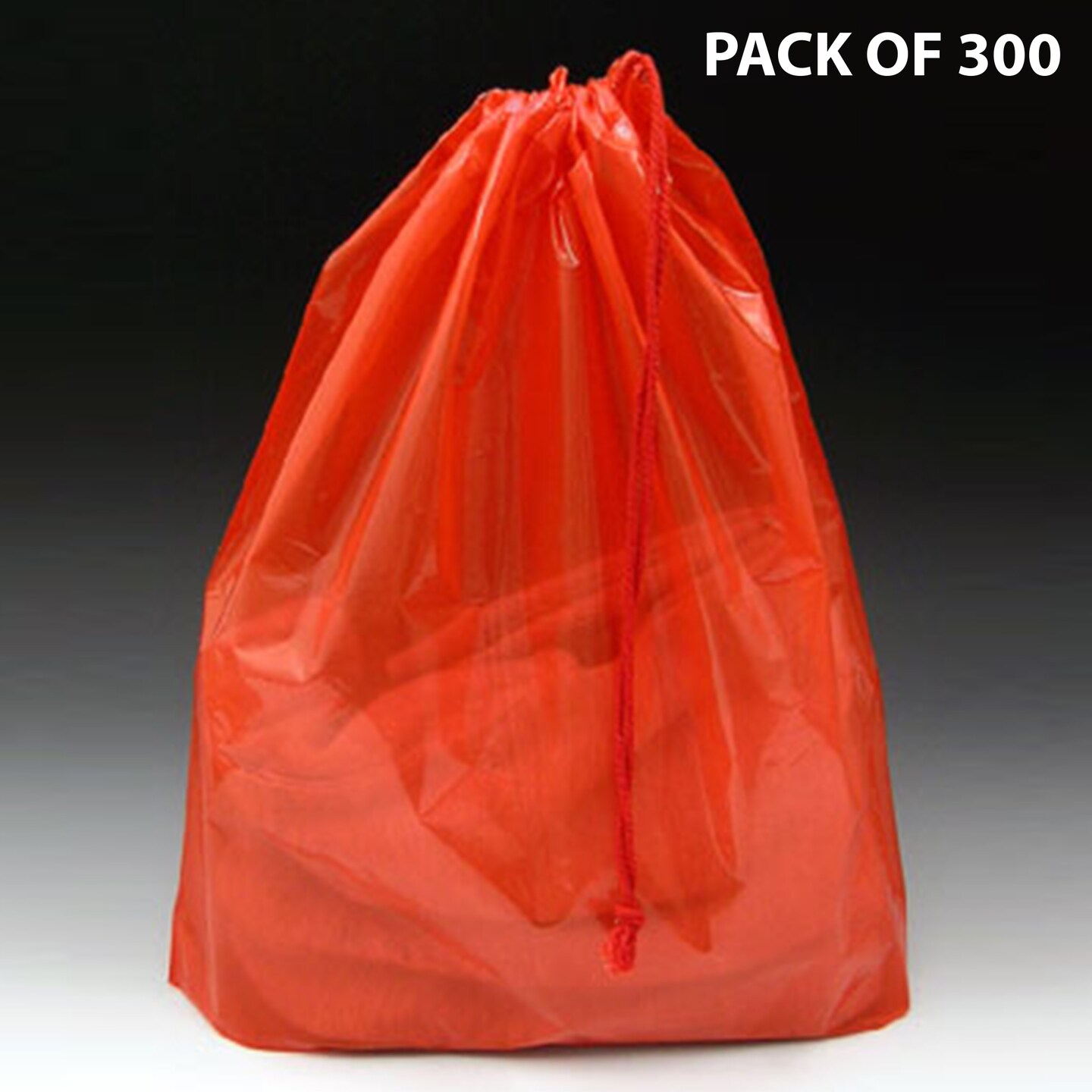 Poly Bag with Single Drawstring 16&#x22; x 18&#x22; | Crystal-Clear Clarity