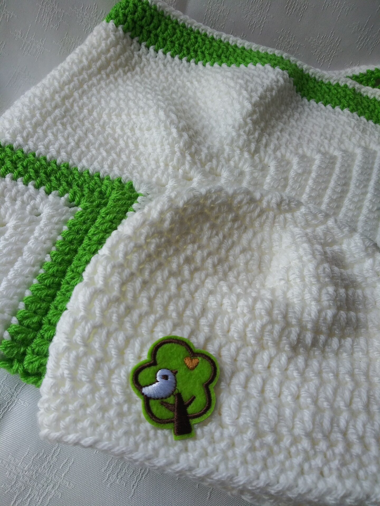 Crochet baby best sale blanket set