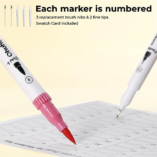  Ohuhu Markers for Adult Coloring Books: 100 Colors