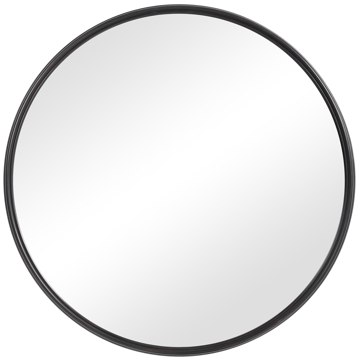 Contemporary Home Living Rounded Edge Framed Wall Mirror - 34.75&#x22;