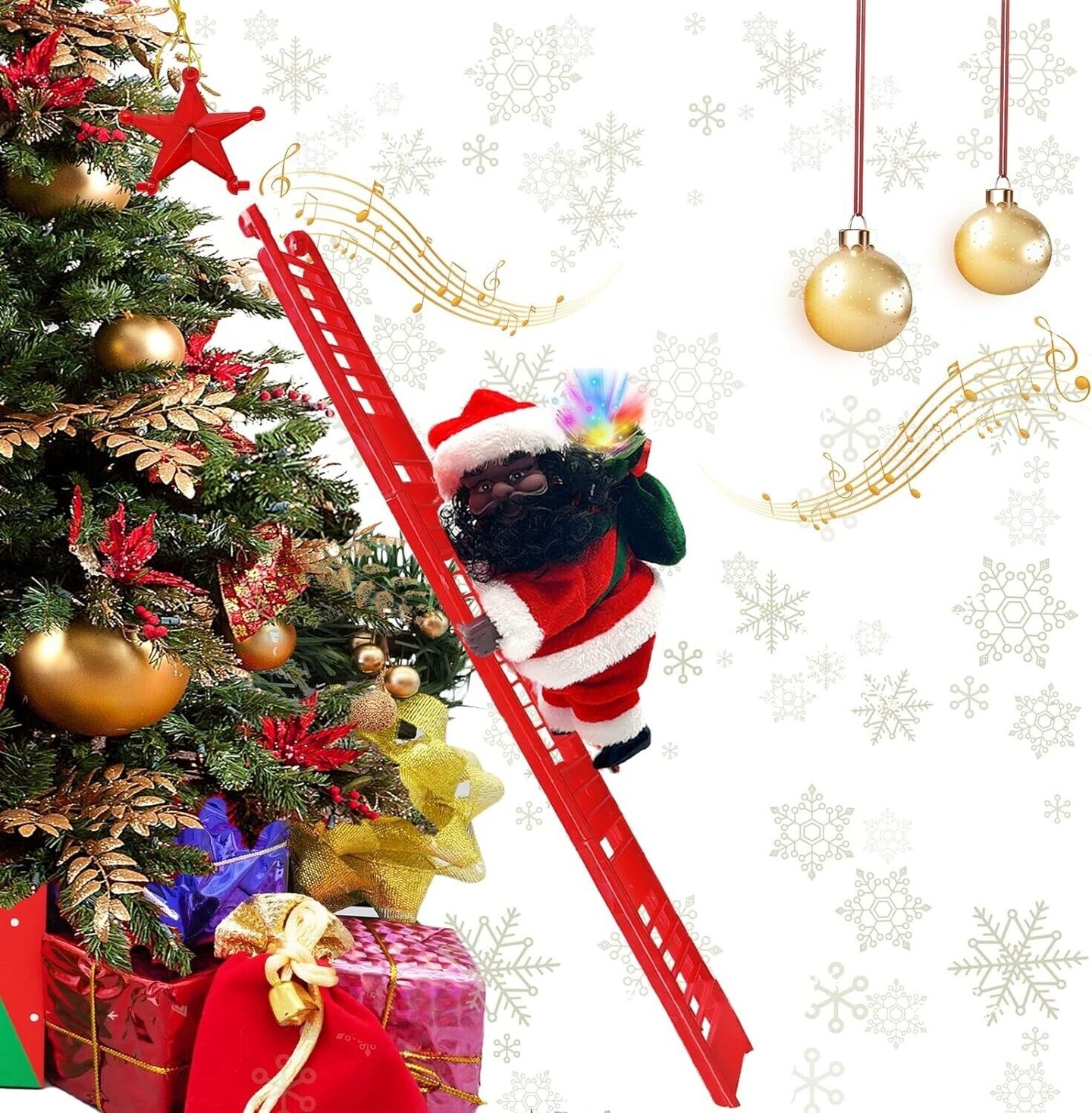 Creative Santa Claus Music Electric Doll Christmas Decor