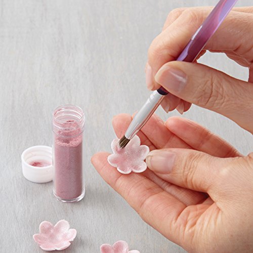 5-Piece Decorating Brush Set - Food Safe Decorating Brushes for Dusting Edible Glitter and Painting with Edible Color on Treats, Synthetic Bristles