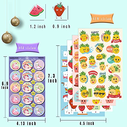 320+ Designs as Rewards, Scratch and Sniff Stickers, 85 Sheets with 17 Different Scents.  Christmas Gifts, Decorations, Games for Children, Teachers, Parents, etc.