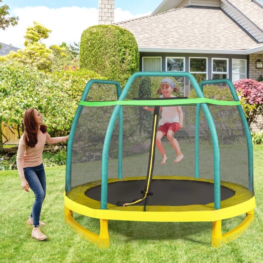 Kids Trampoline with Safety Enclosure Net