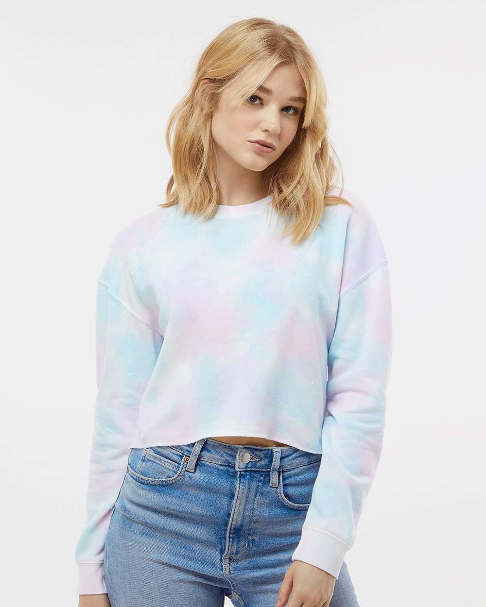 Women's Lightweight Crop Crewneck Long Sleeve Sweatshirt | RADYAN®