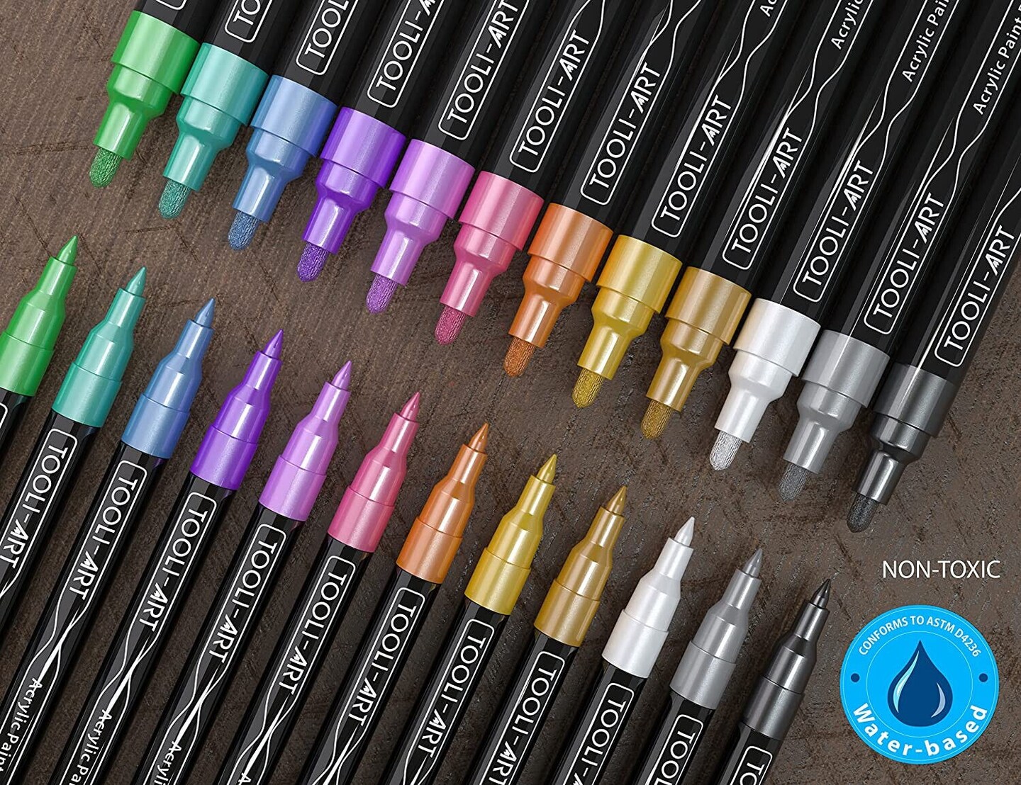 Special Metallic Acrylic Paint Pens Set